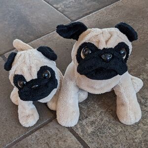 Webkinz by Ganz Plush Pug Puppies Tan and Black